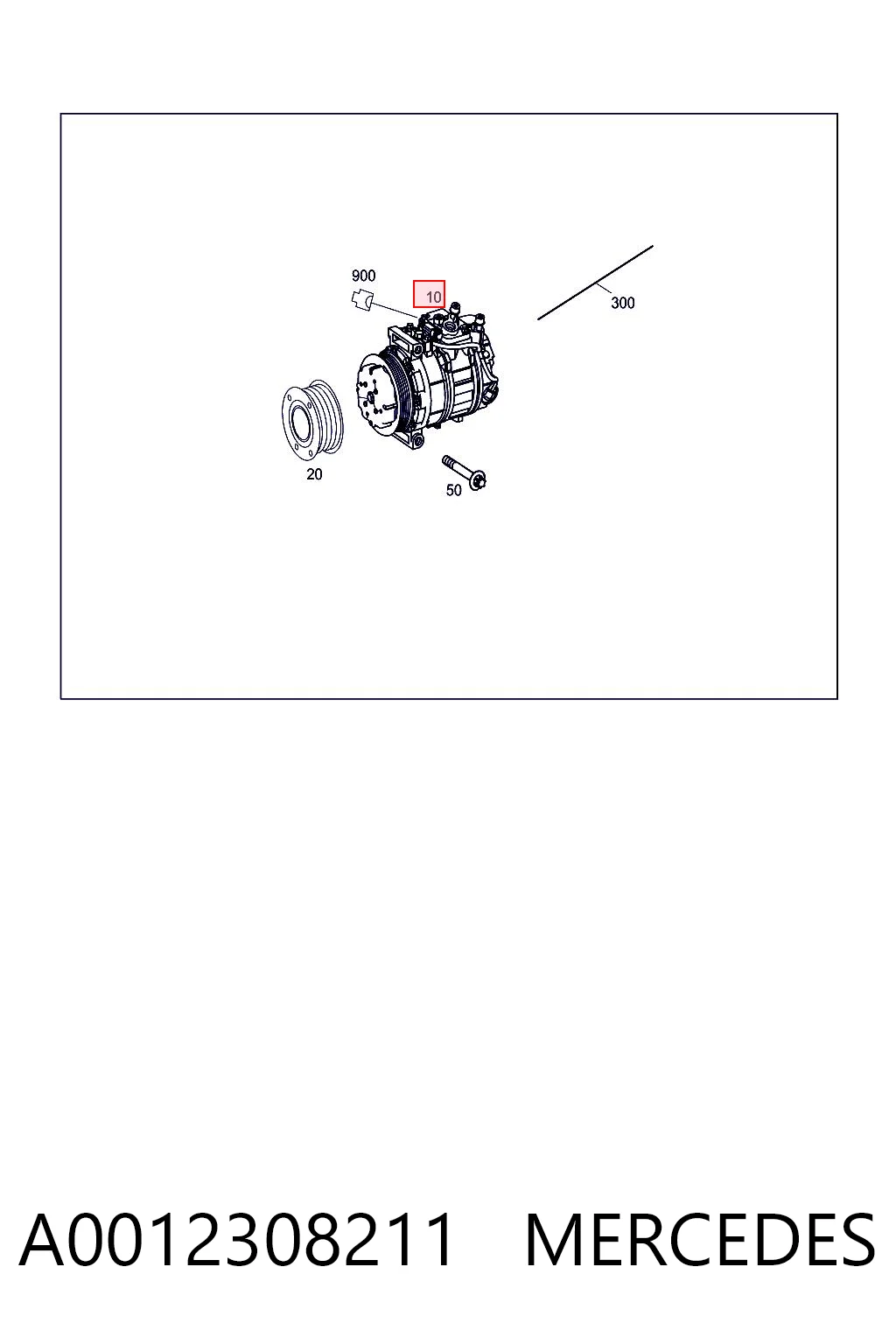 A0012308211 Mercedes Sprężarka klimatyzacji