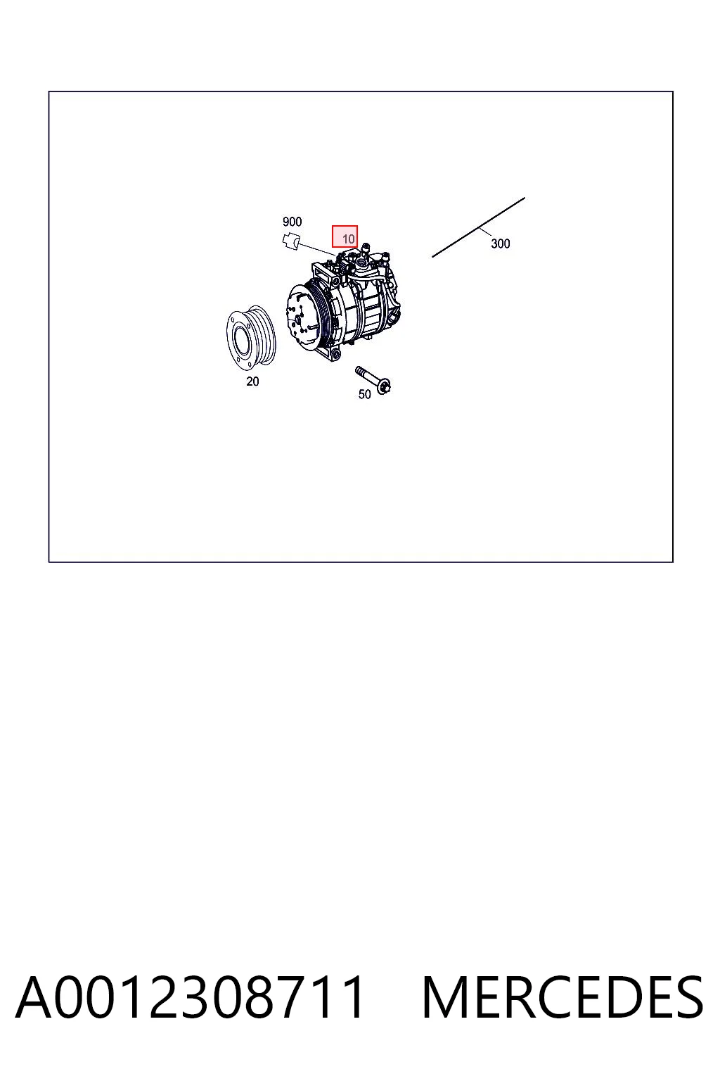 A0012308711 Mercedes Sprężarka klimatyzacji