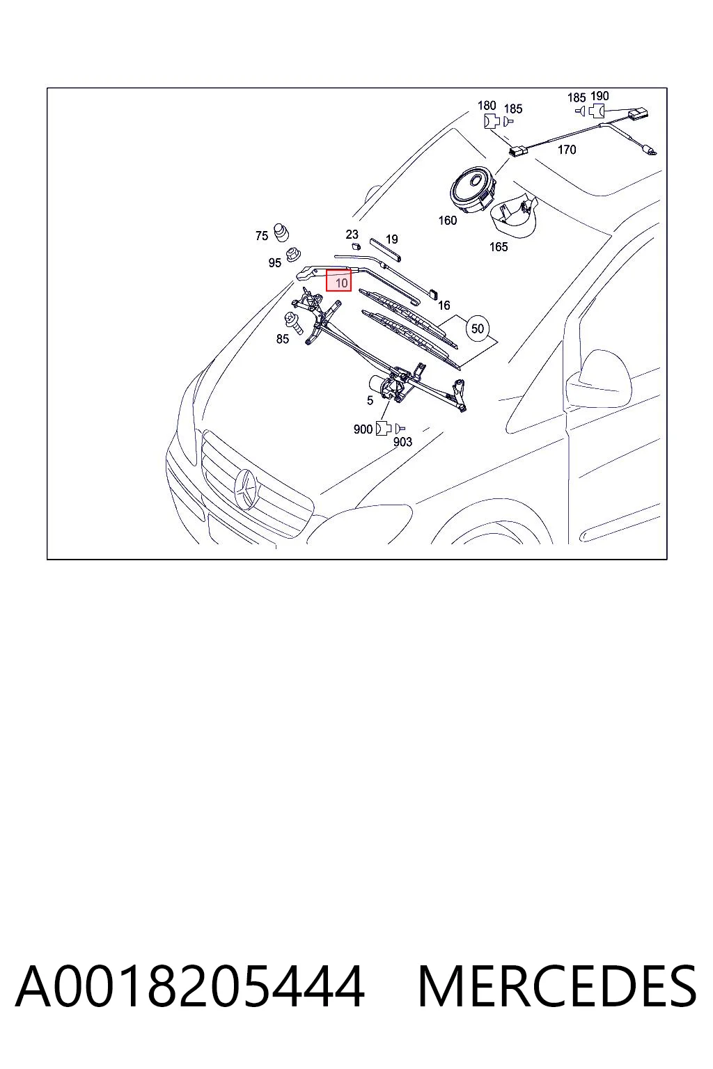 A0018205444 Mercedes