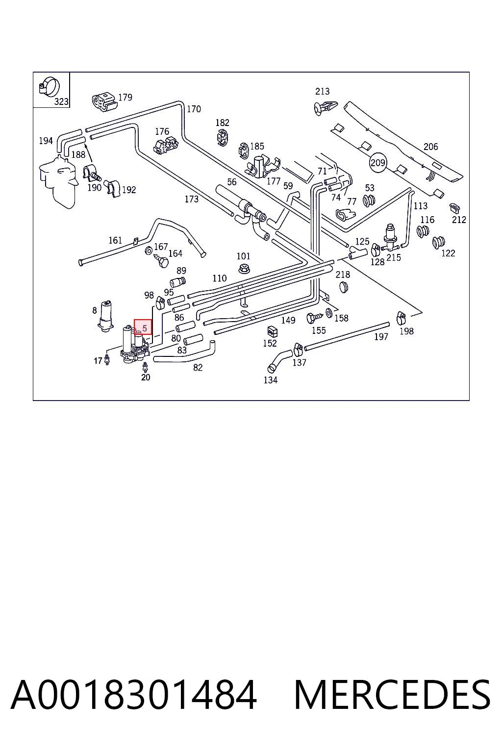 A0018301484 Mercedes