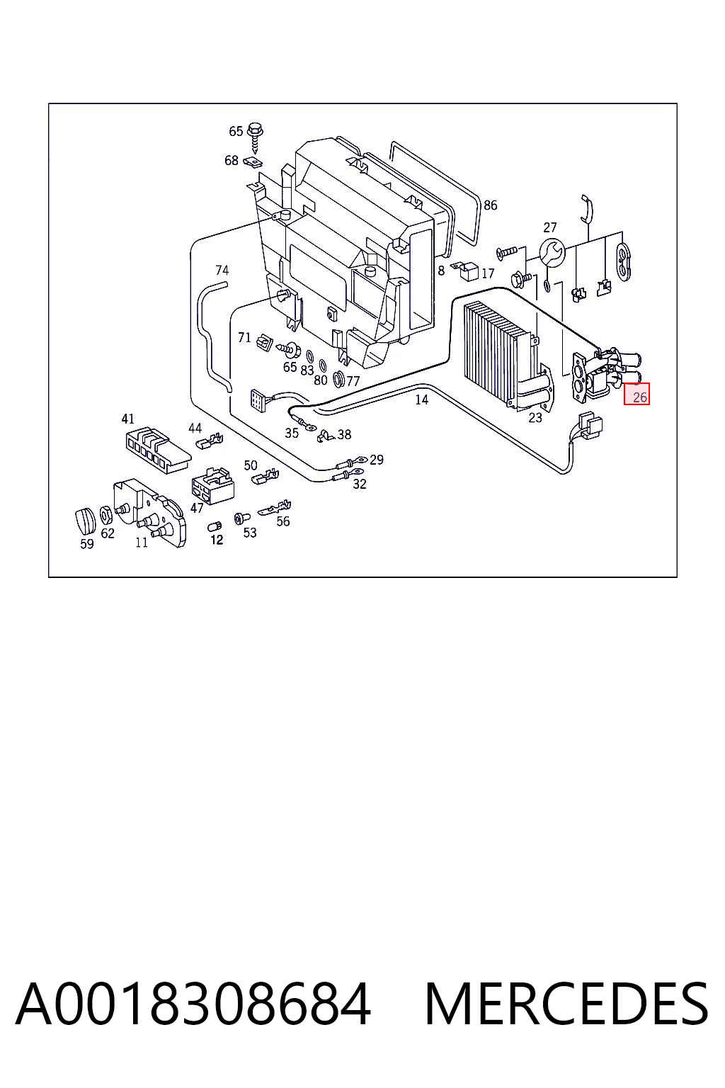 A0018308684 Mercedes