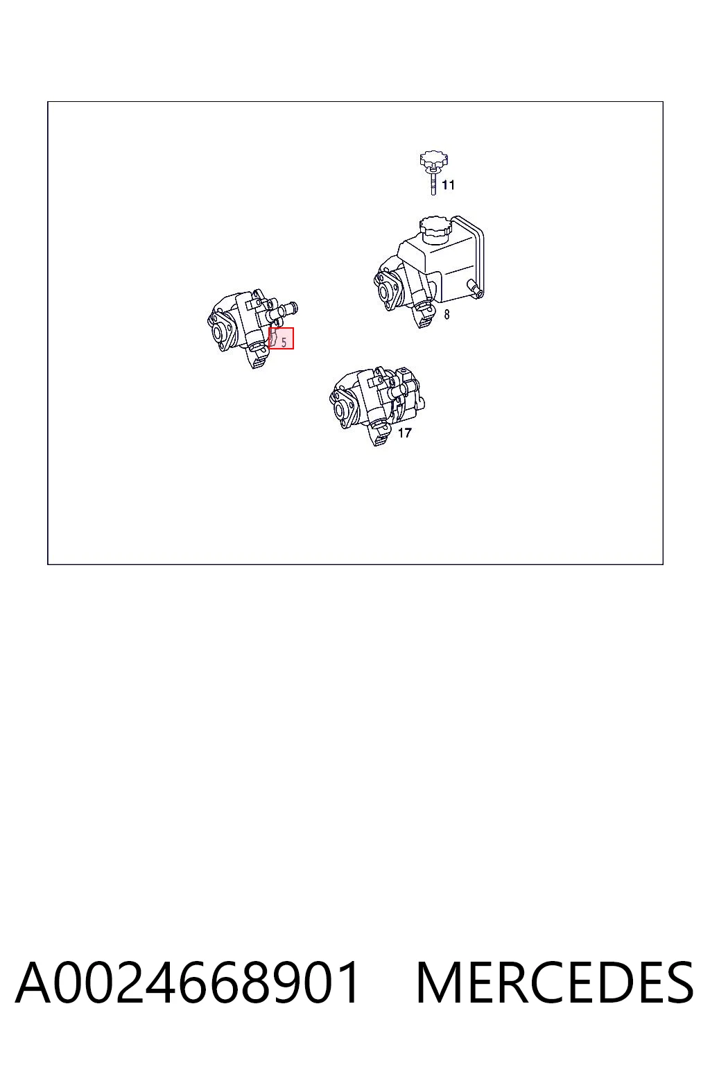 A0024668901 Mercedes