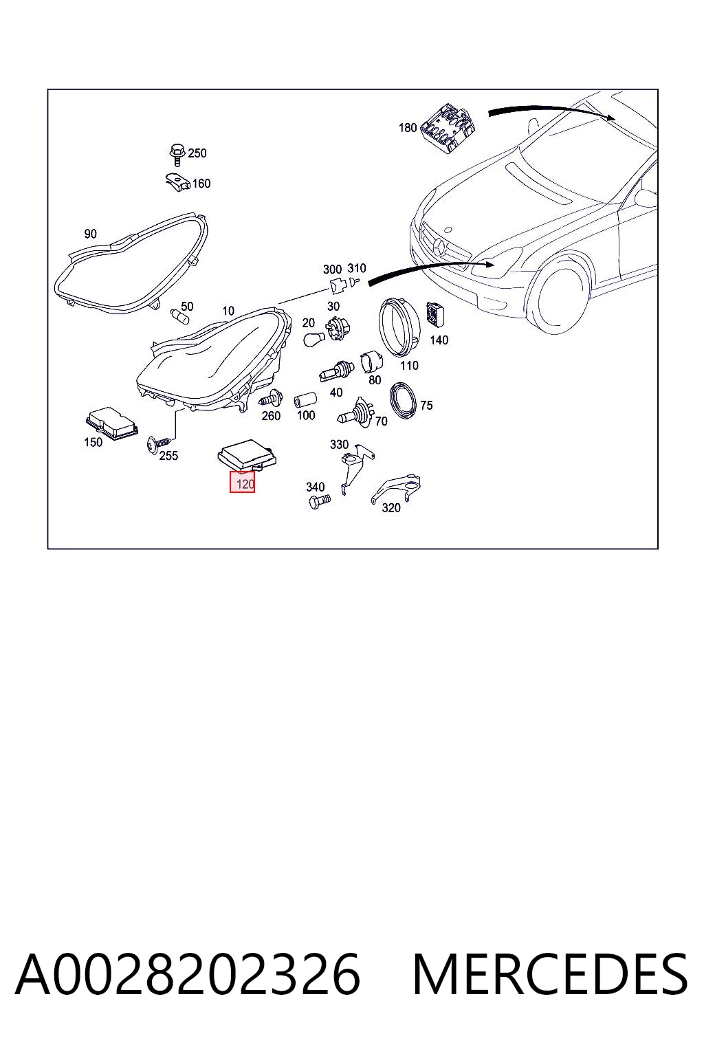 A0028202326 Mercedes