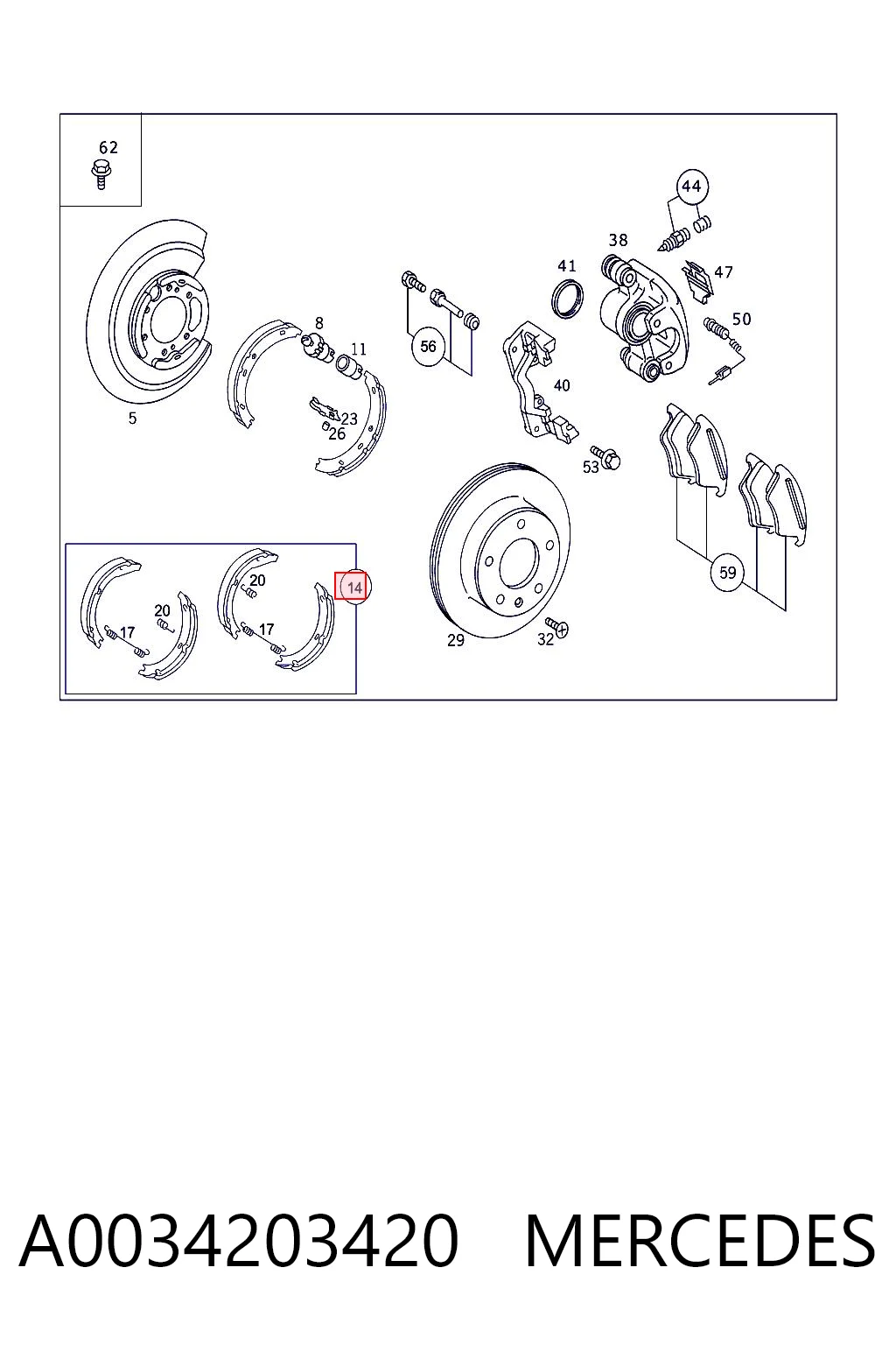 A0034203420 Mercedes