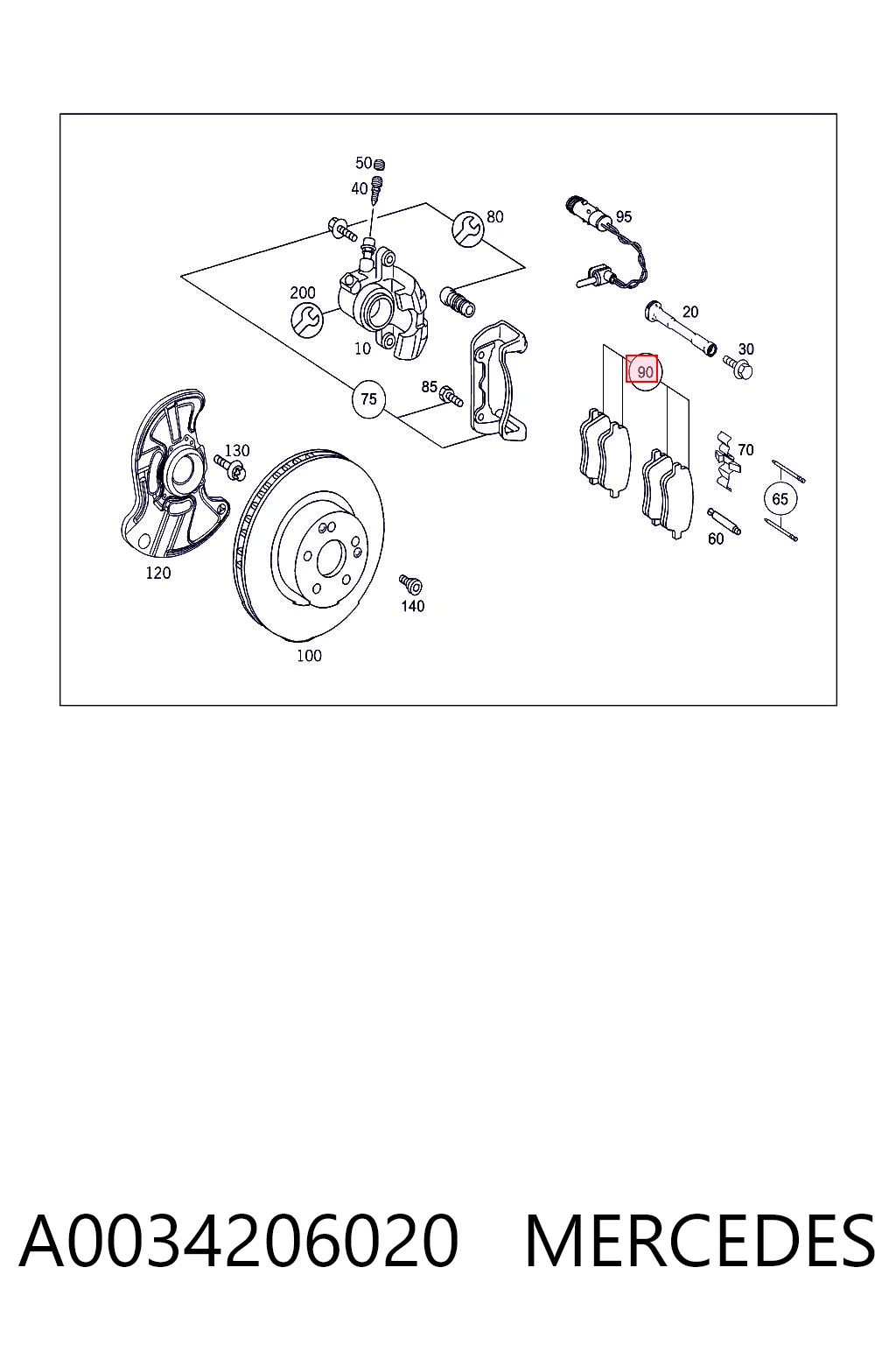 A0034206020 Mercedes