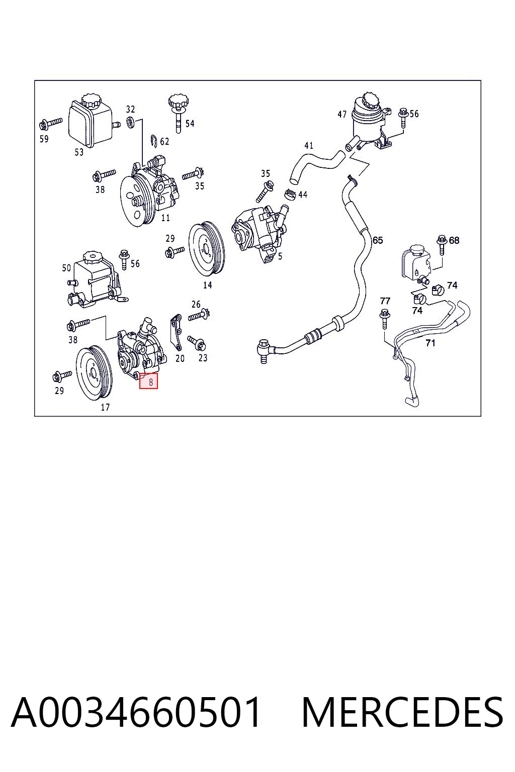 14001089 Depo/Loro/Abakus Pompa wspomagania hydraulicznego kierownicy