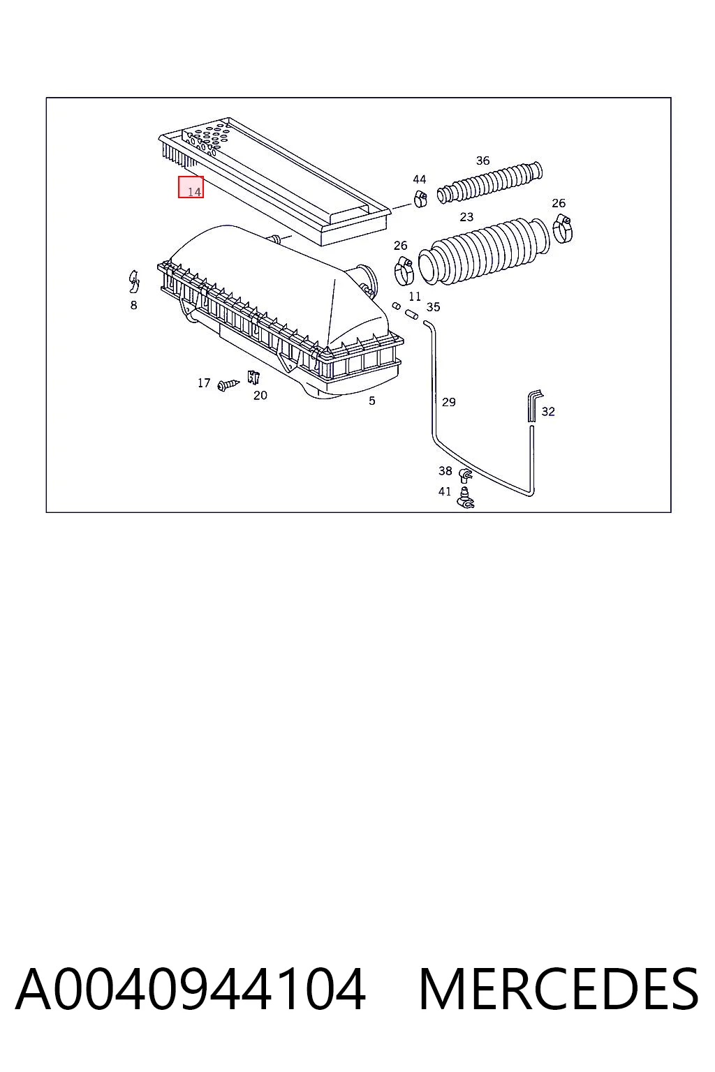 A0040944104 Mercedes