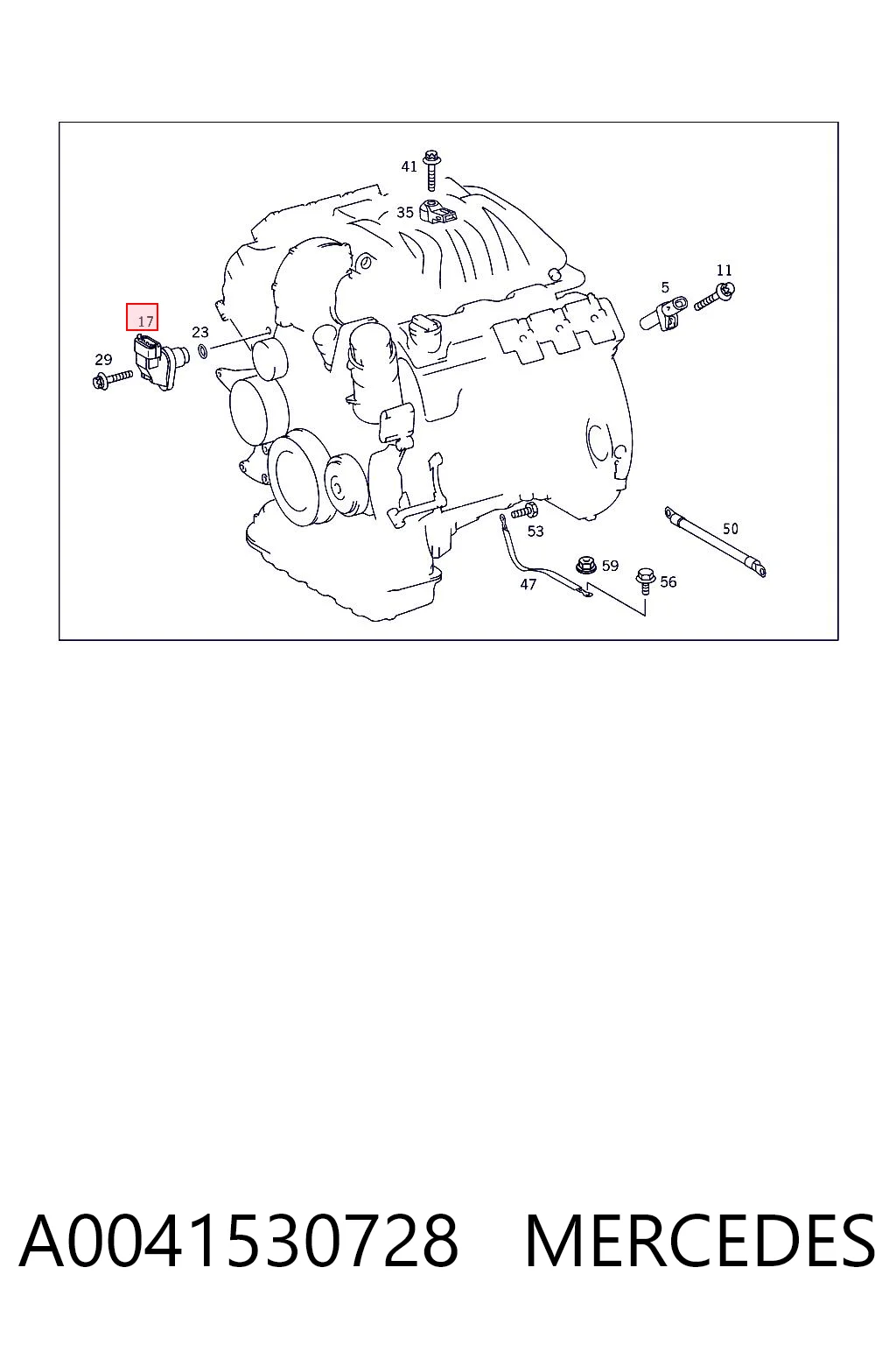 A0041530728 Mercedes Czujnik położenia wałka rozrządu
