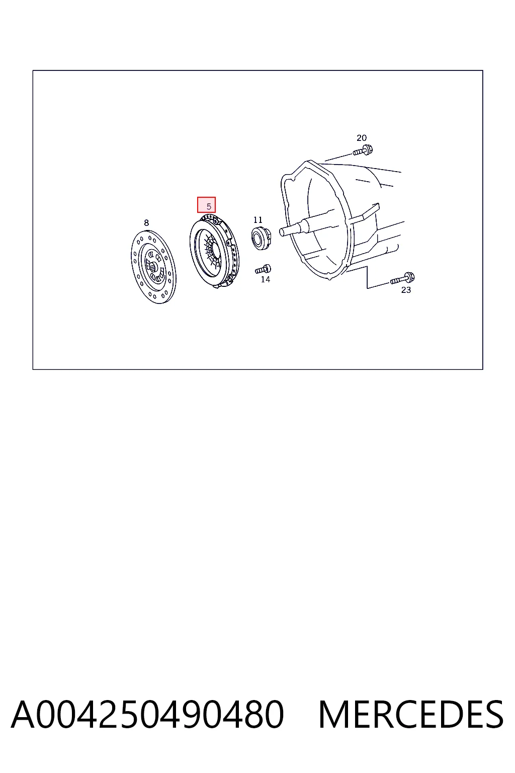 Docisk sprzęgła do Mercedes G I W463