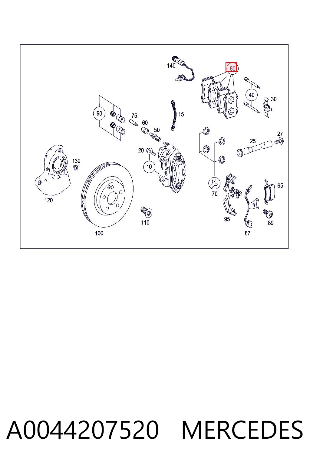 A0044207520 Mercedes