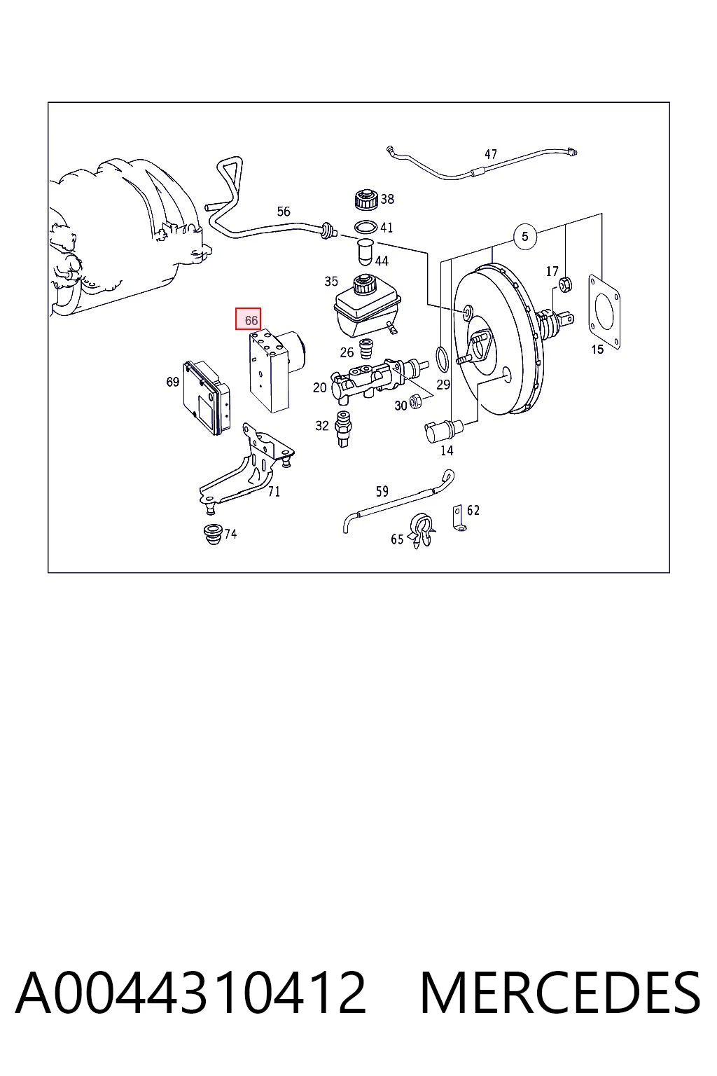 A0044310412 Mercedes