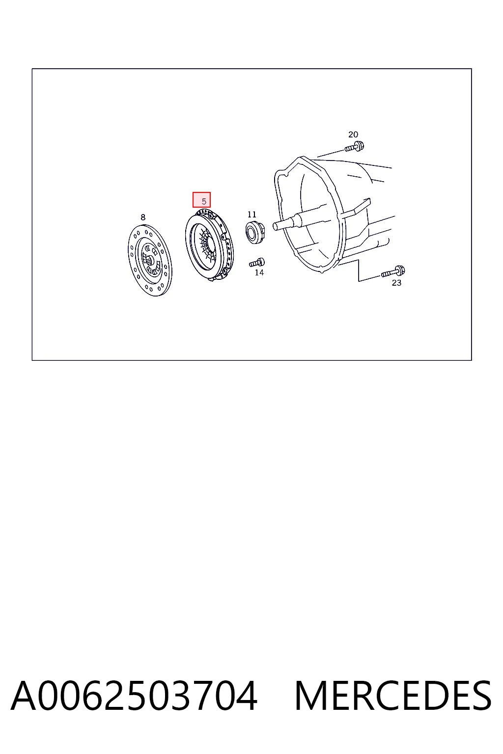 Docisk sprzęgła Mercedes ML/GLE SUV (W163) (1998 - 2005) cena, od 70,10 USD