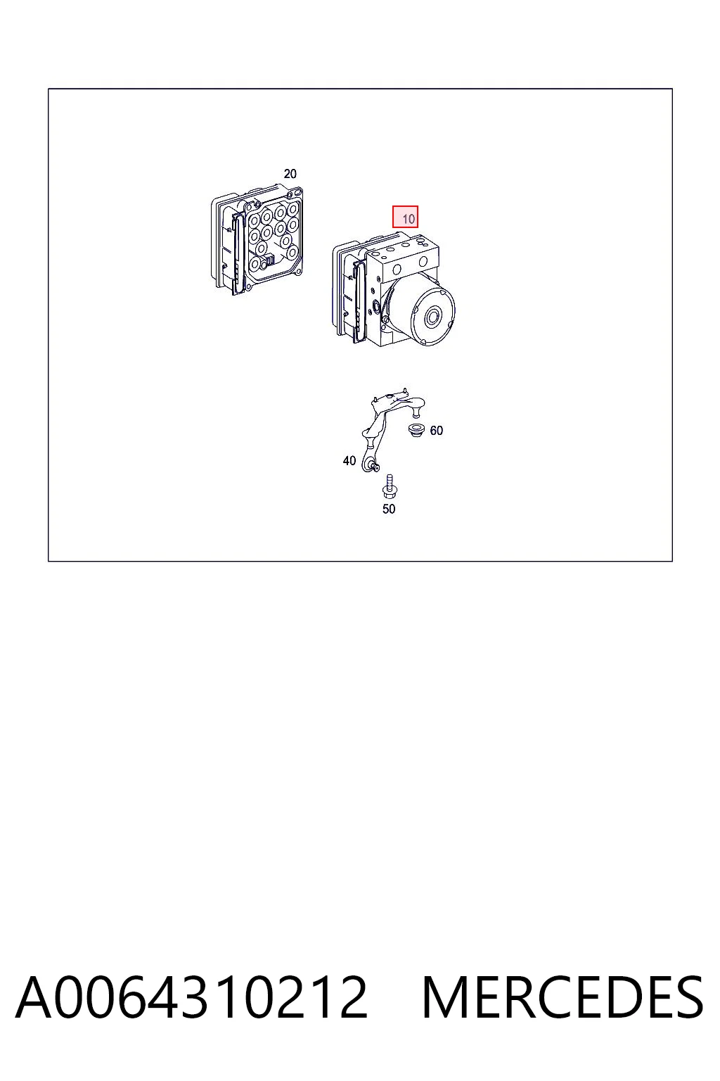 Sterownik ABS  hydrauliczny do Mercedes B  W245