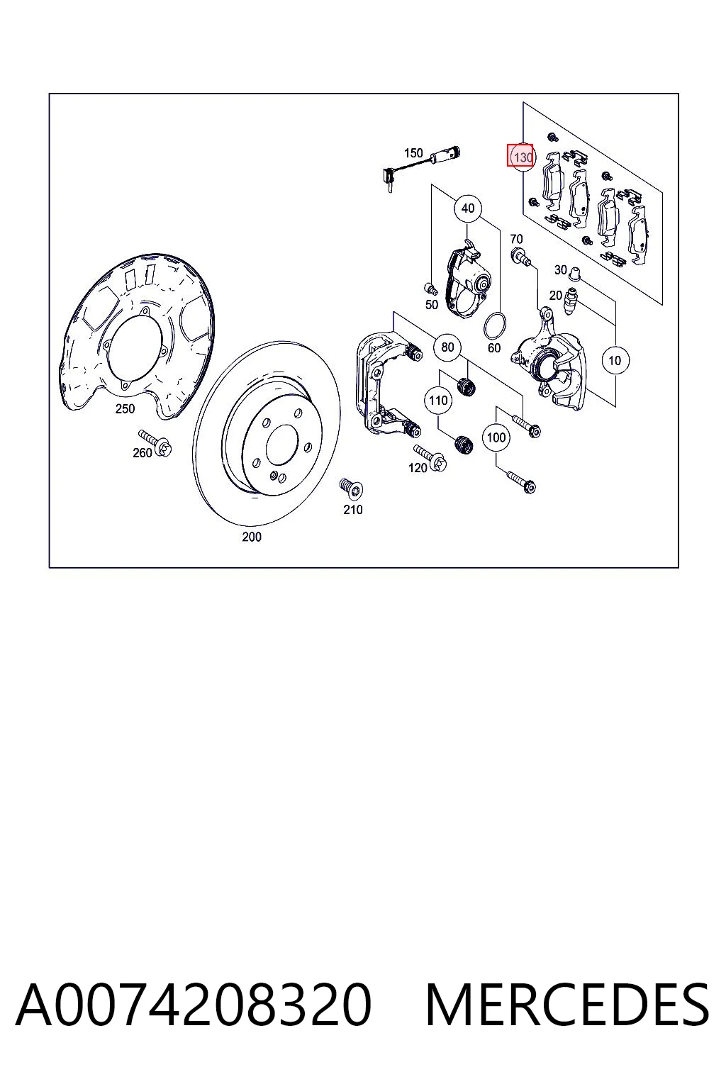 A0074208320 Mercedes