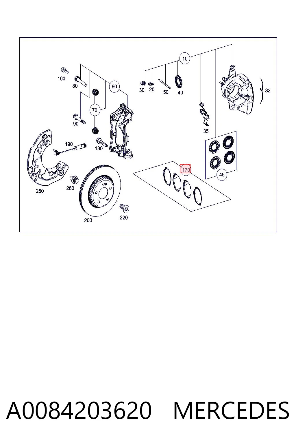 A0084203620 Mercedes