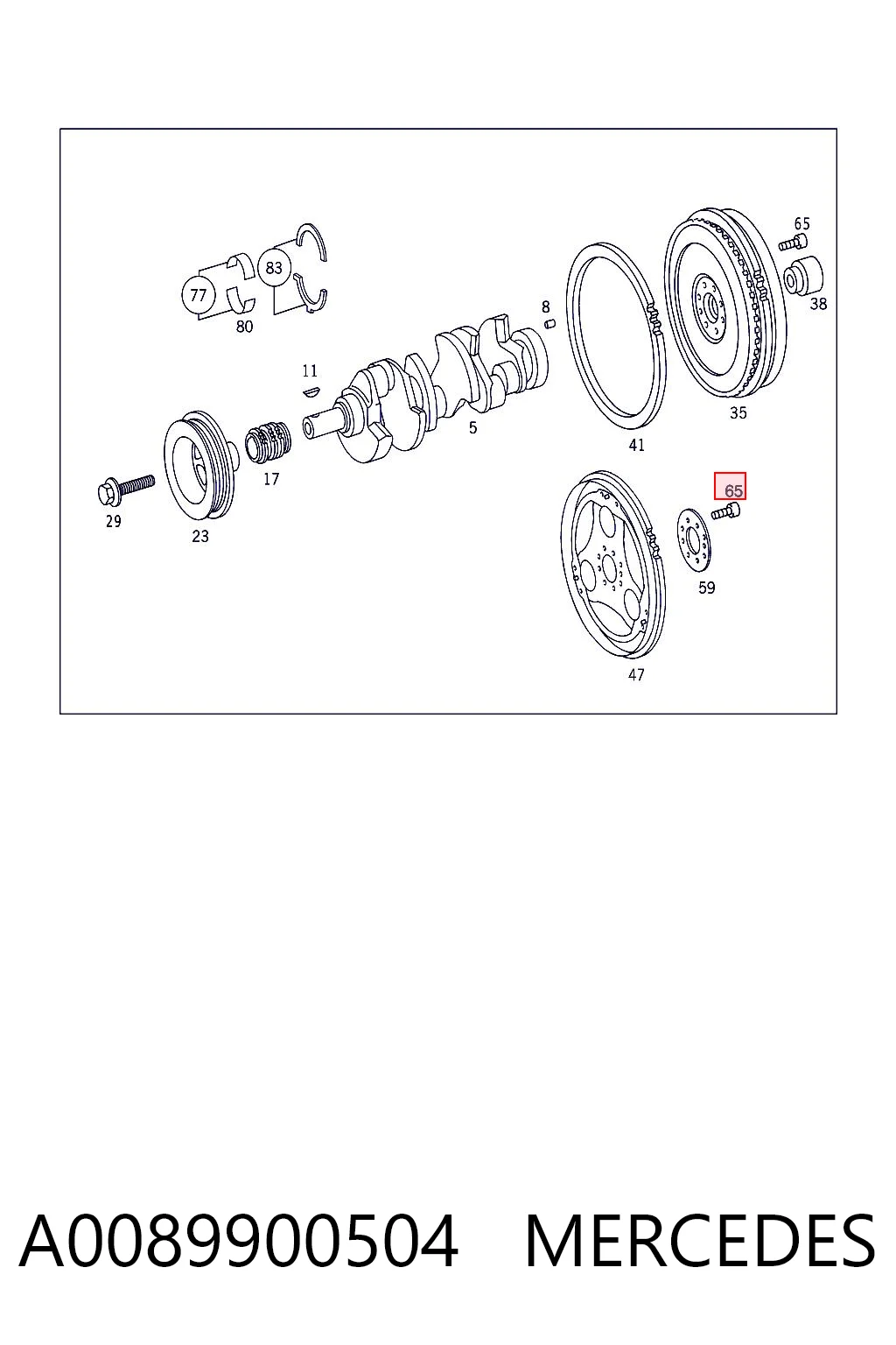 A0089900504 Mercedes
