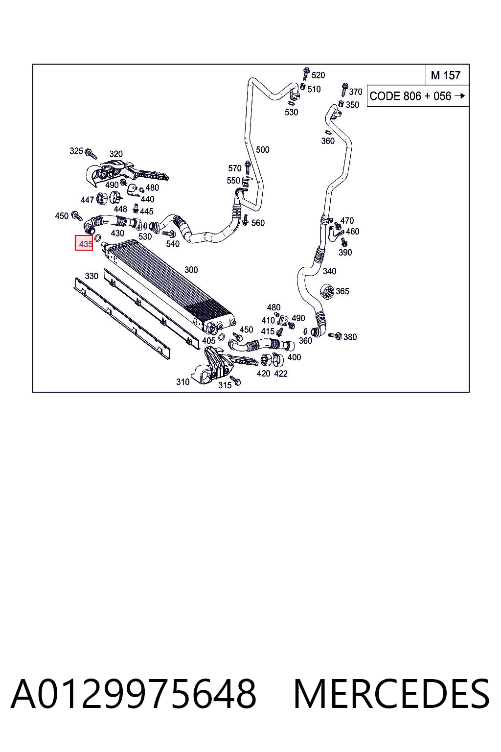 A0129975648 Mercedes Uszczelka przewodu spływu oleju z turbiny
