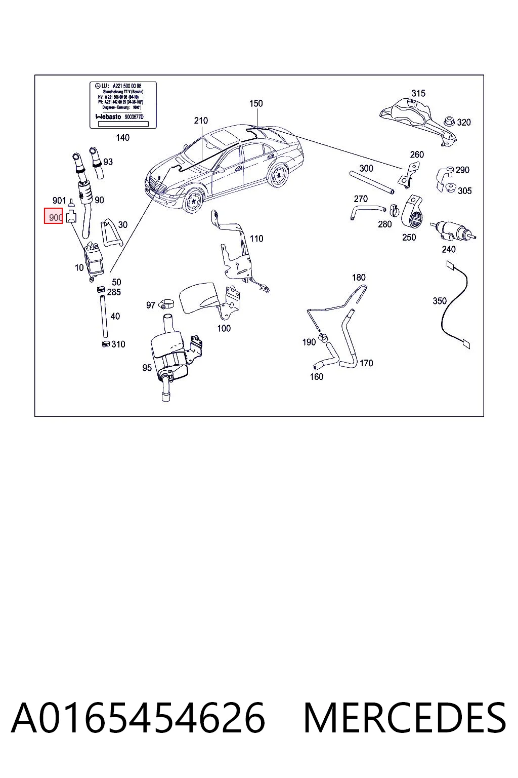 A0165454626 Mercedes