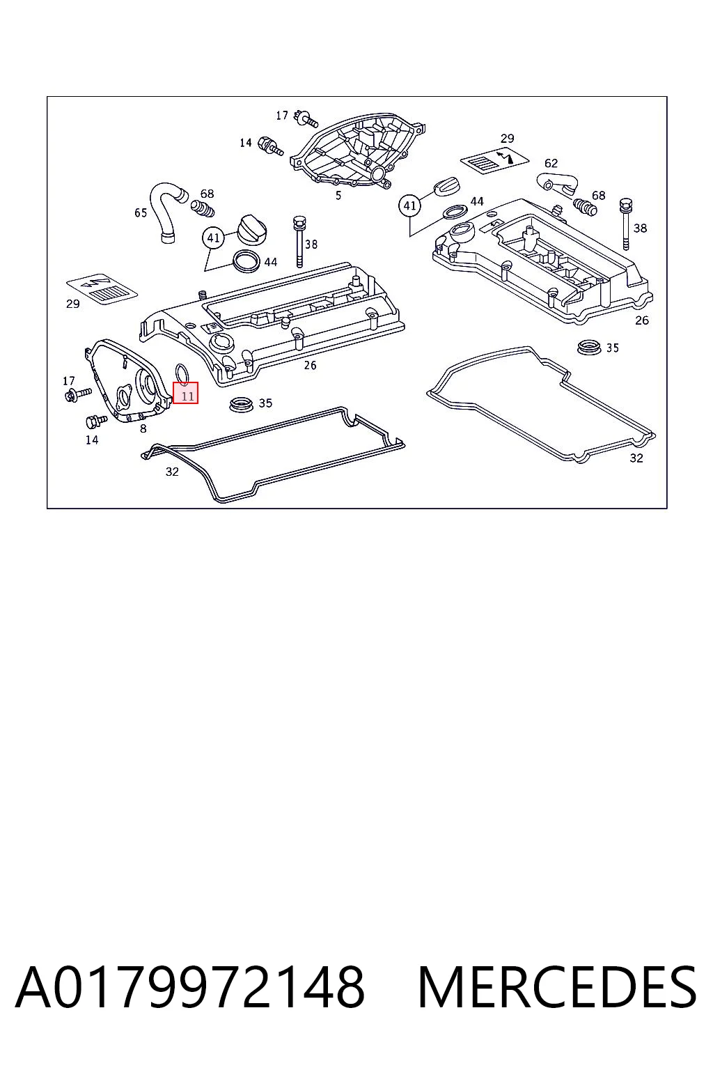 A0179972148 Mercedes Zestaw naprawczy pompy wodnej