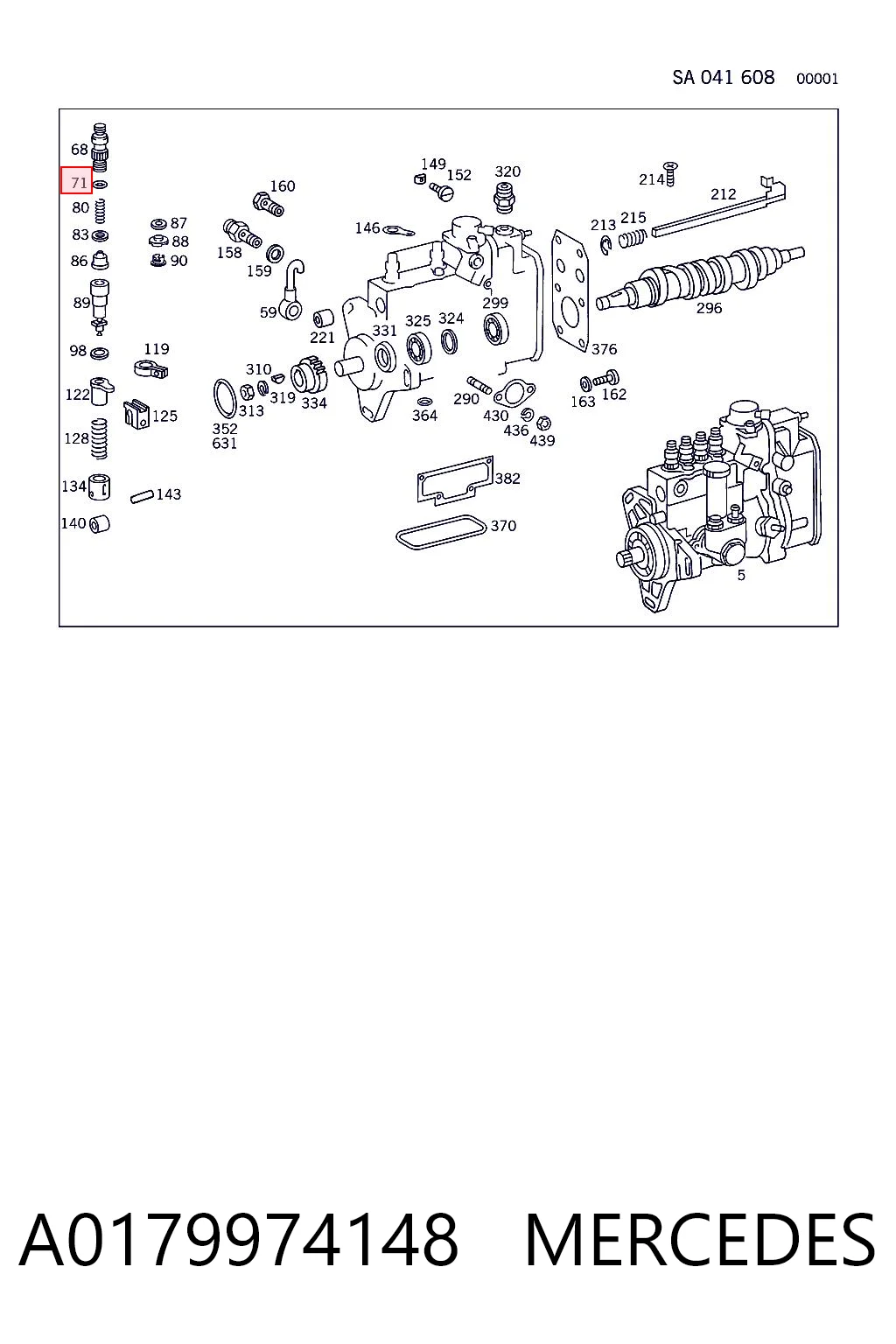 A0179974148 Mercedes