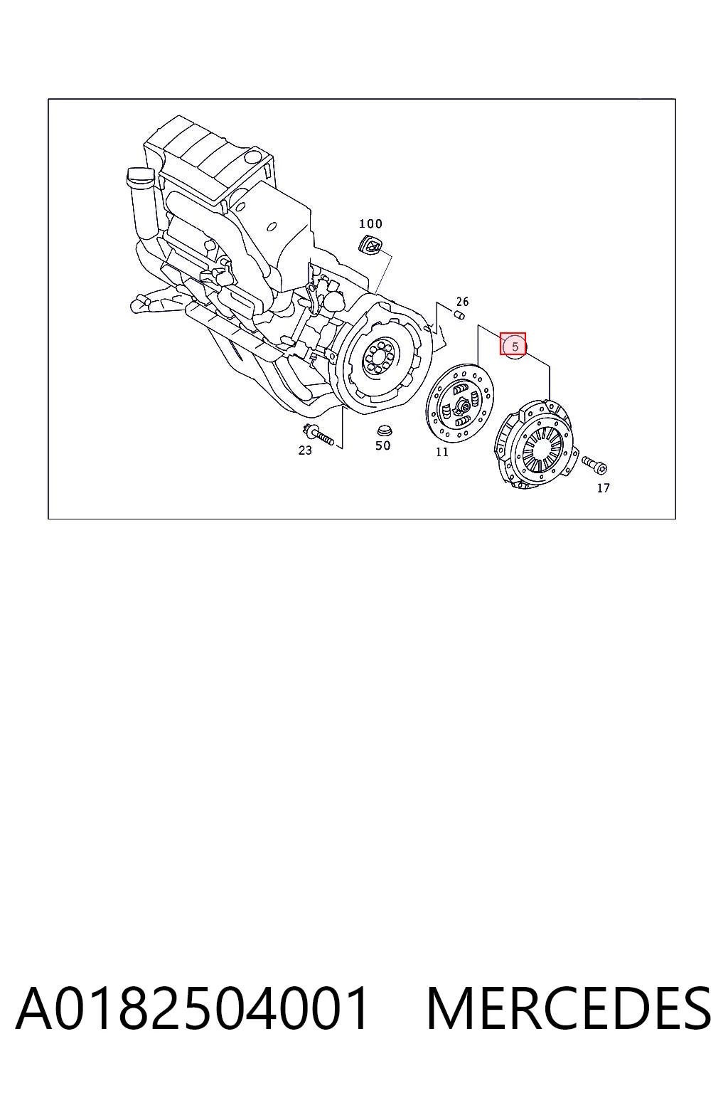 Do koszyka Zestaw sprzęgła (3 części) Mercedes A  W168