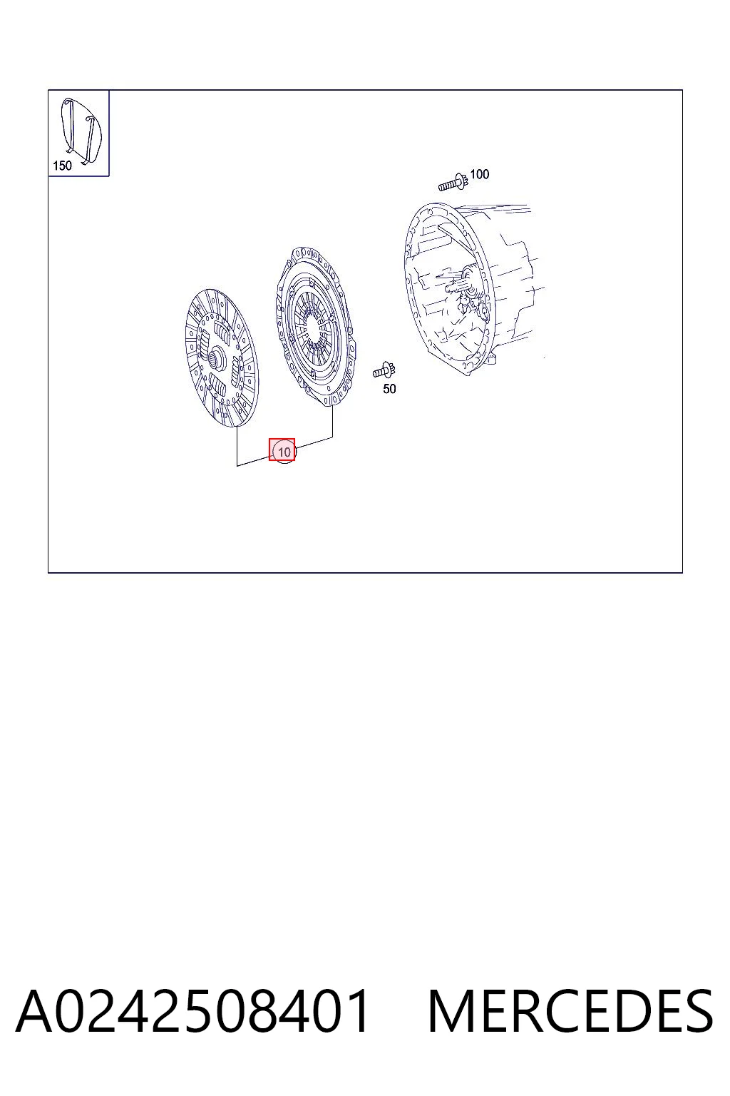 Zestaw sprzęgła (3 części) Mercedes GLK SUV (X204) (2008 - 2015) cena, od 299,56 USD