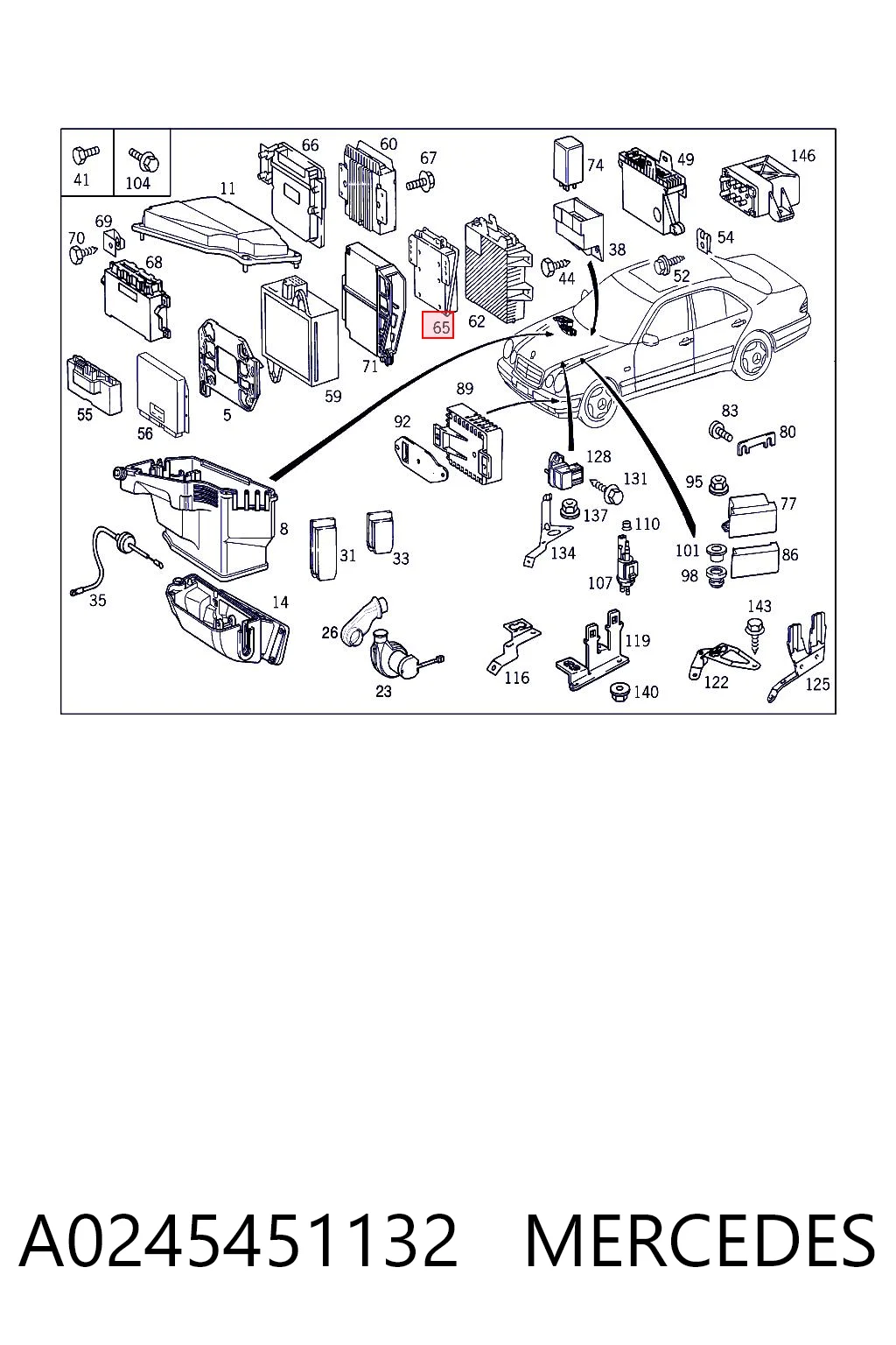 Do koszyka Sterownik silnika Mercedes G I W463