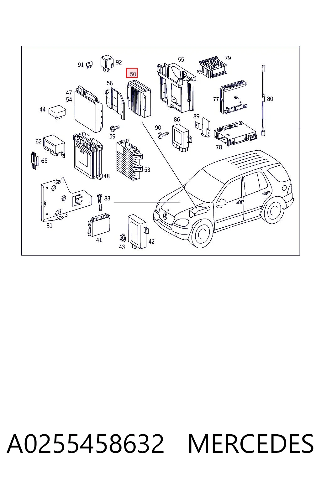 Sterownik silnika Mercedes C sedana (W202) (1993 - 2000) cena, od 150,96 USD