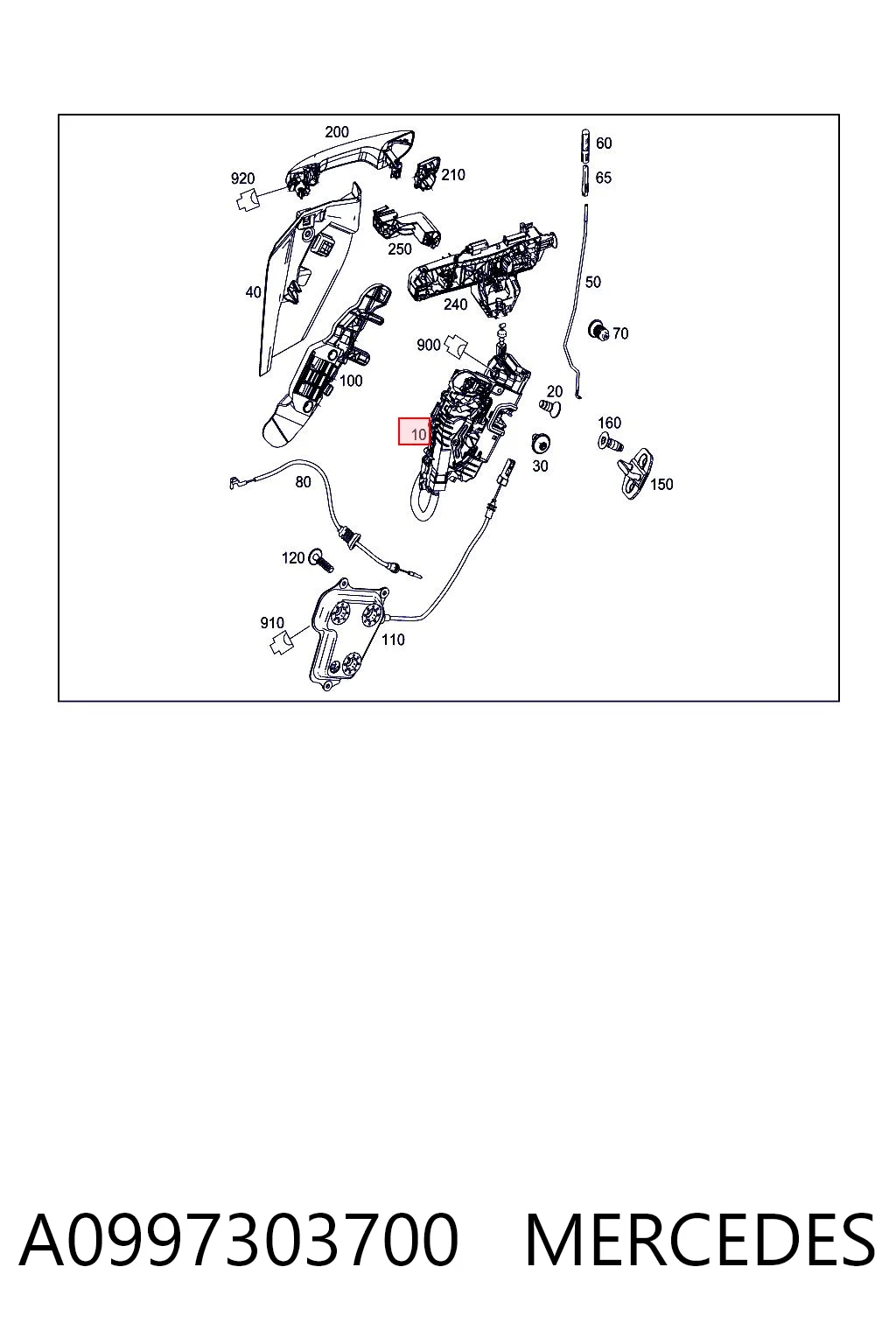 Zamek drzwi tylnych lewych Mercedes E kombi (S213) (2016 - 2023) cena, od 74,62 USD
