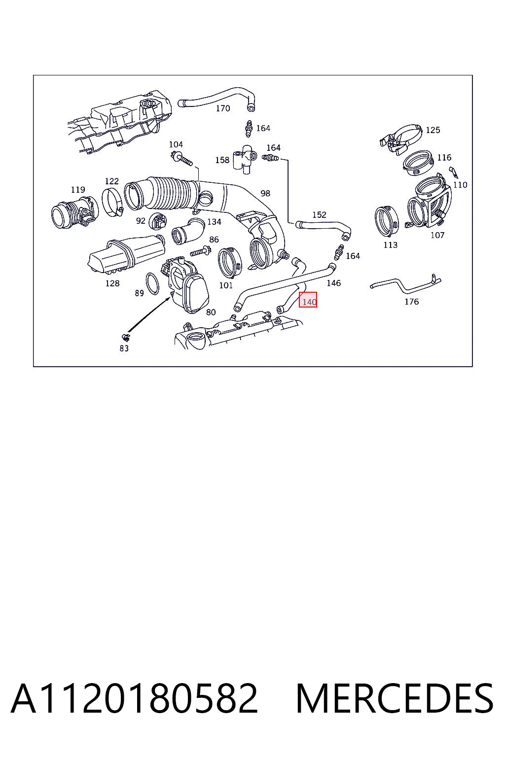 A1120180582 Mercedes