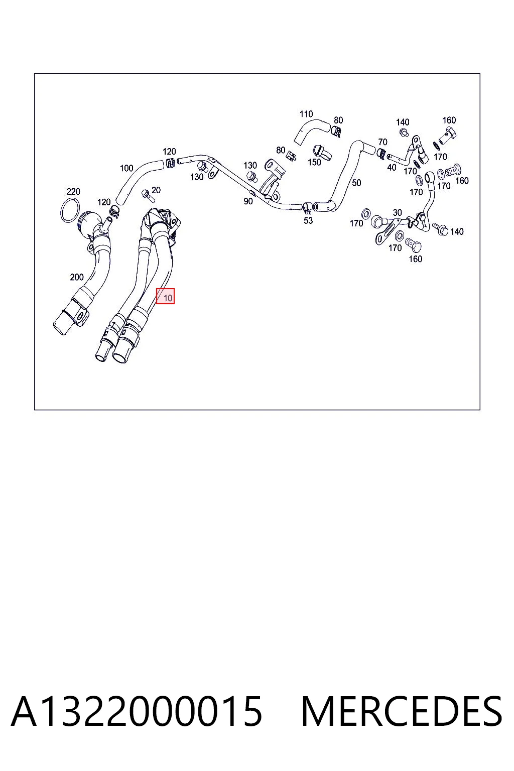 A1322000015 Mercedes Termostat