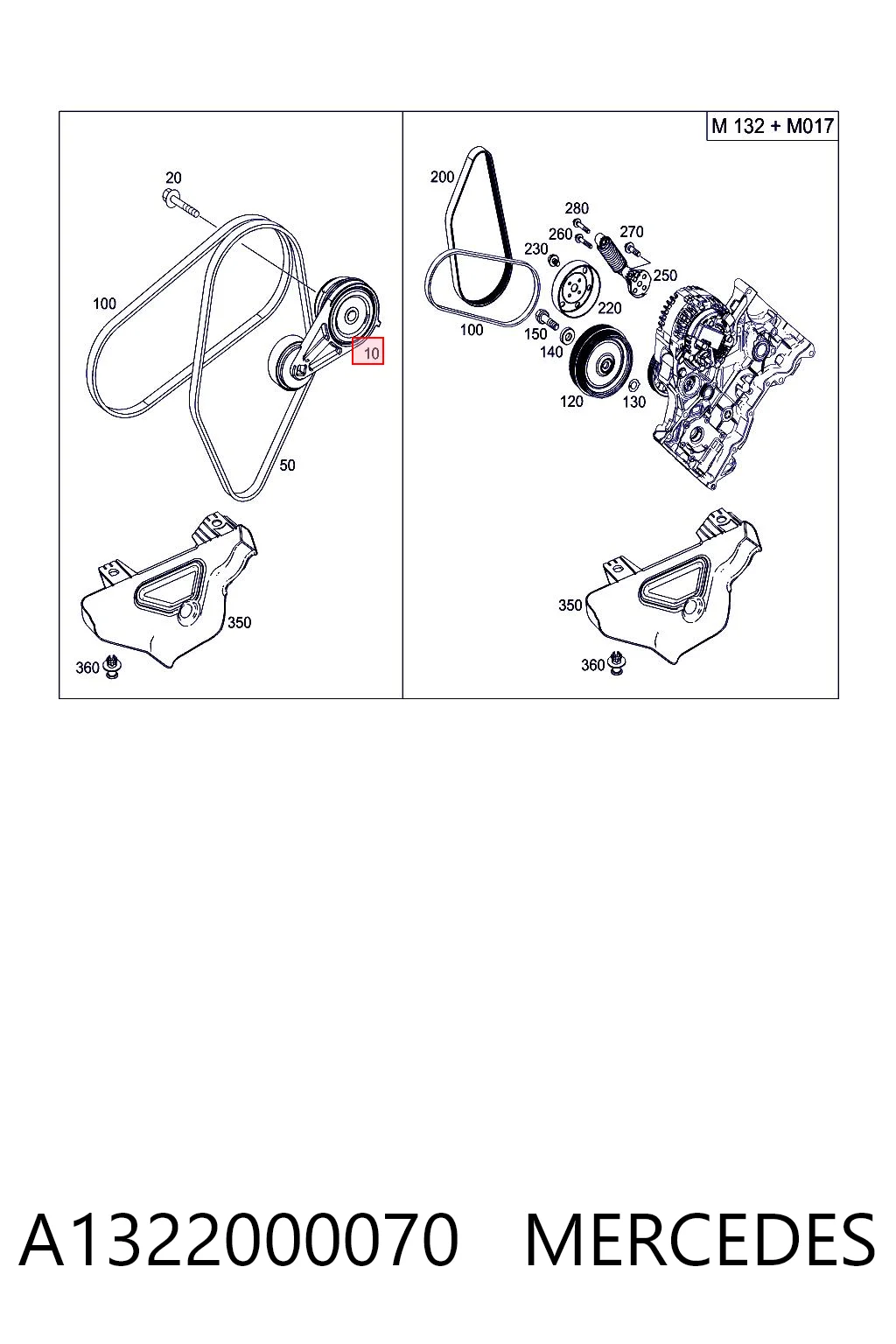 Napinacz paska napędowego do Smart FORTWO  451