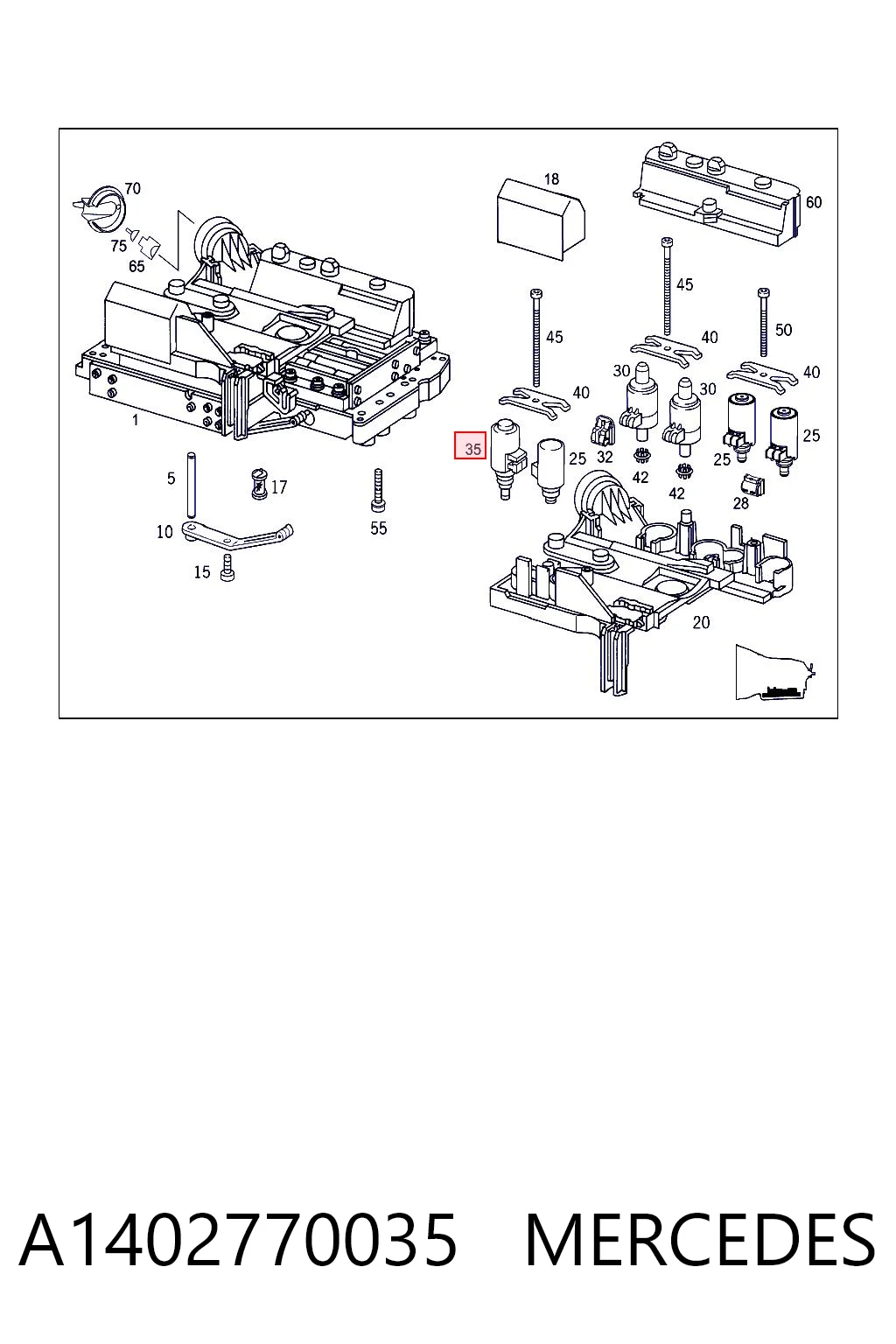 Solenoid automatycznej skrzyni biegów Mercedes Sprinter II 5-t