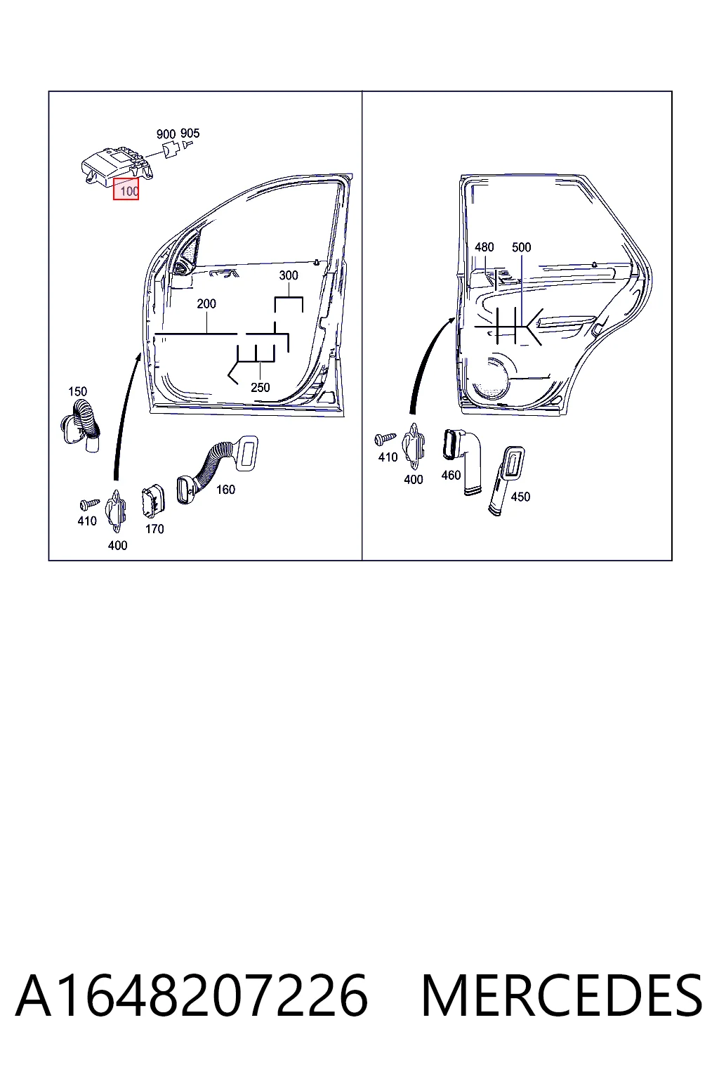 Blok komfortu Mercedes ML/GLE SUV (W164) (2005 - 2011) cena, od 54,50 USD
