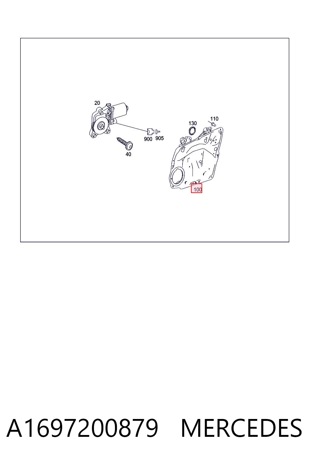 Mechanizm podnoszenia szyby drzwi przednich prawych Mercedes B 