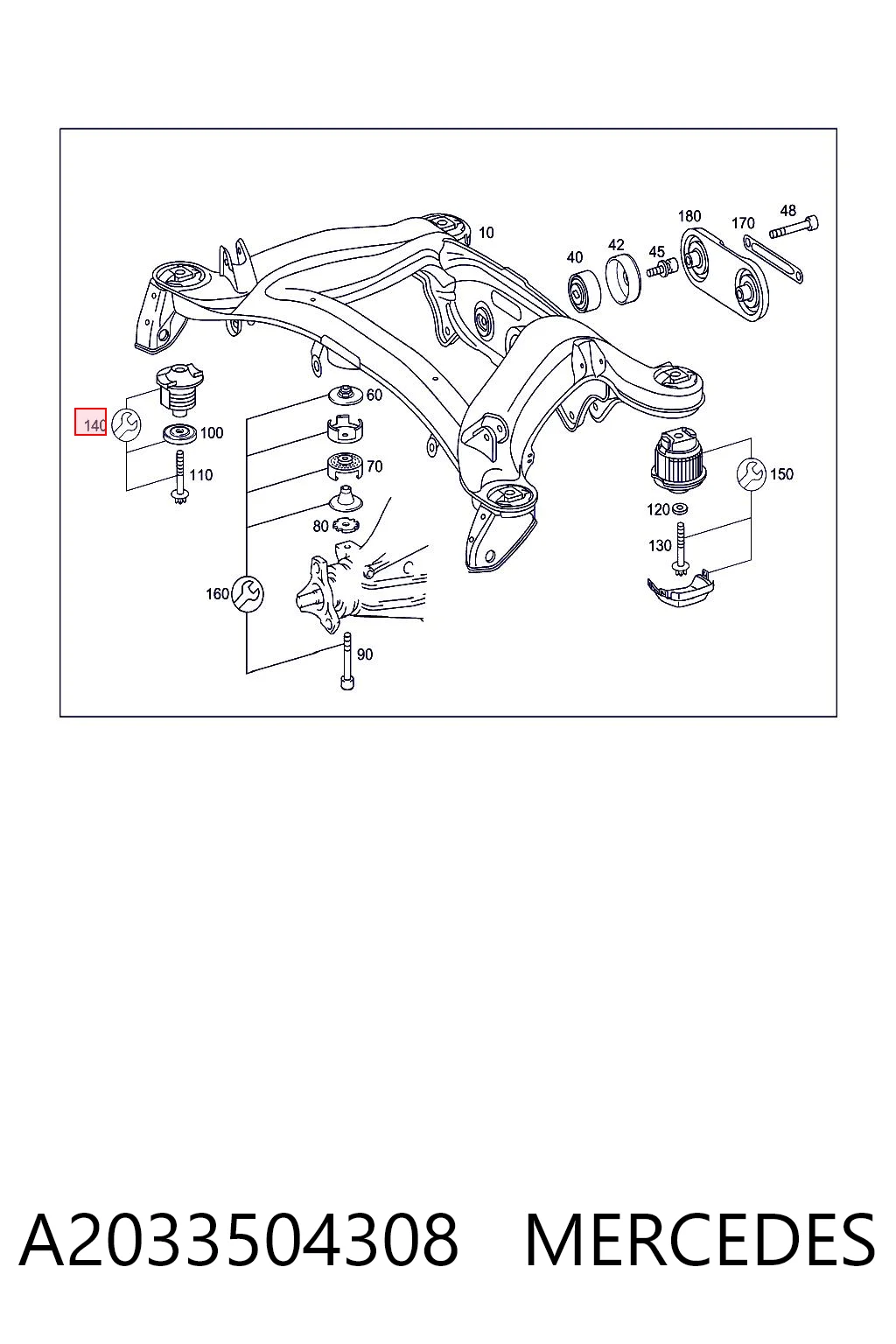 A2033504308 Mercedes