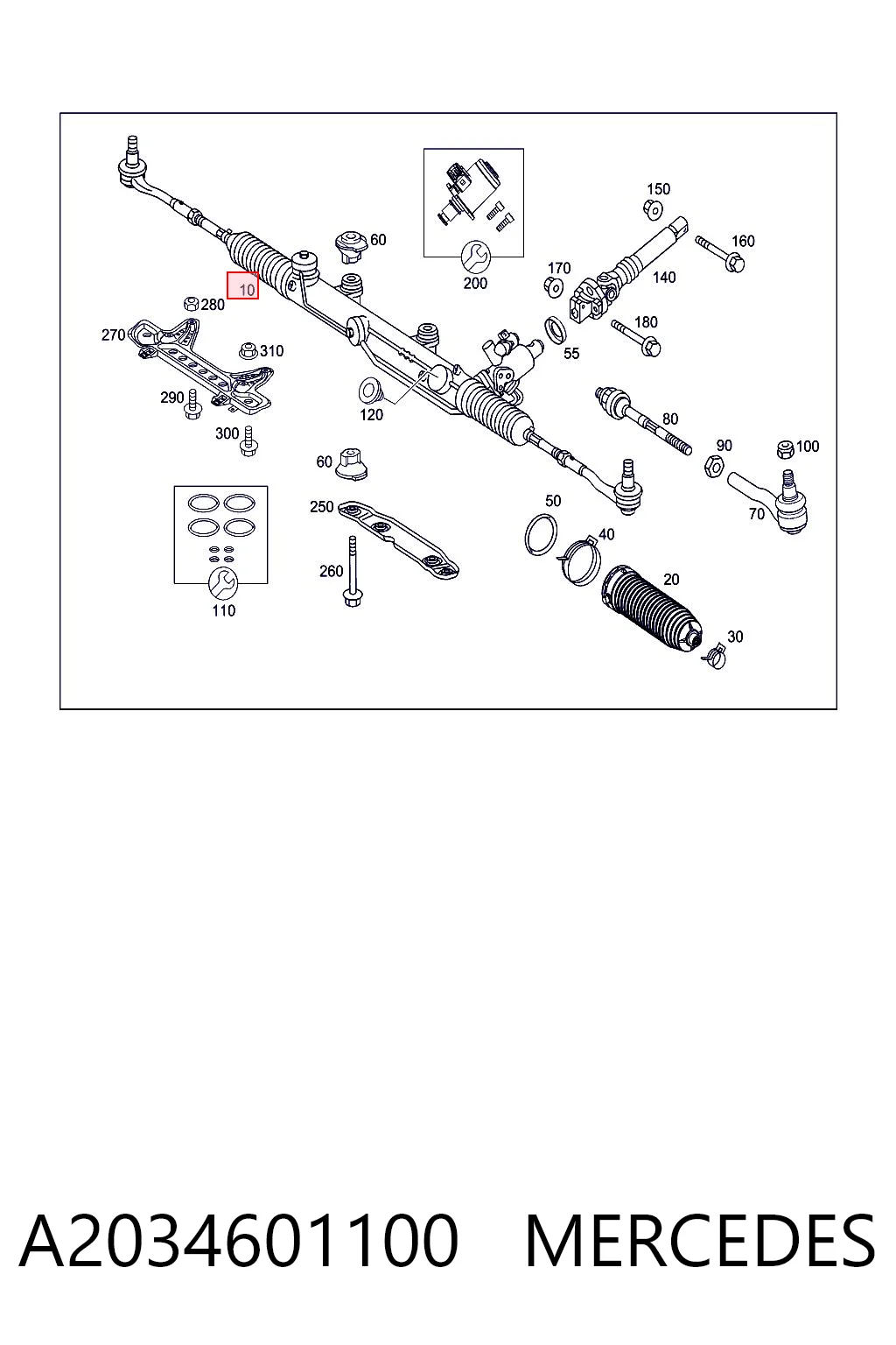 A2034601100 Mercedes