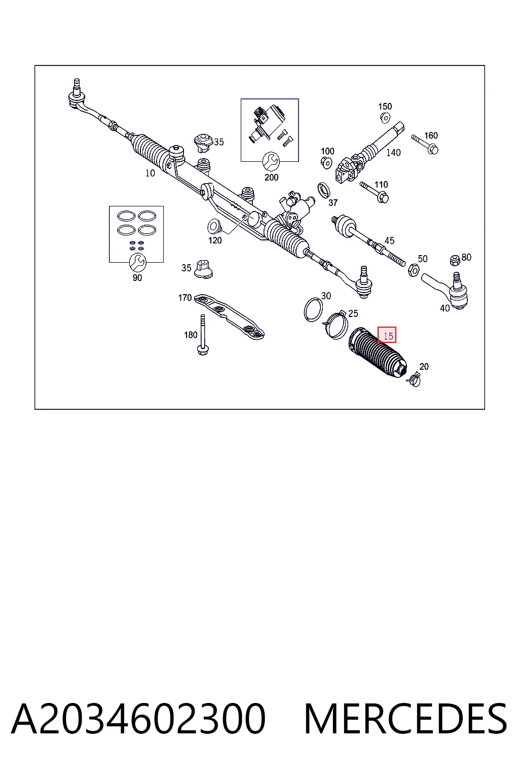 A2034602300 Mercedes