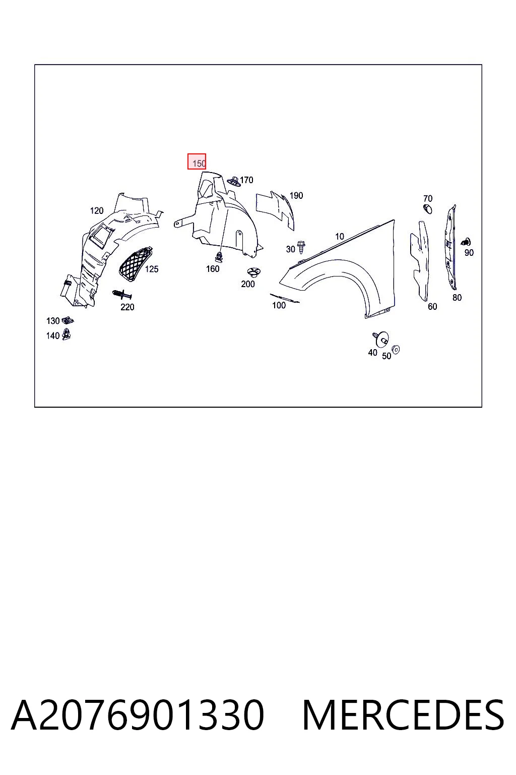 A2076901330 Mercedes