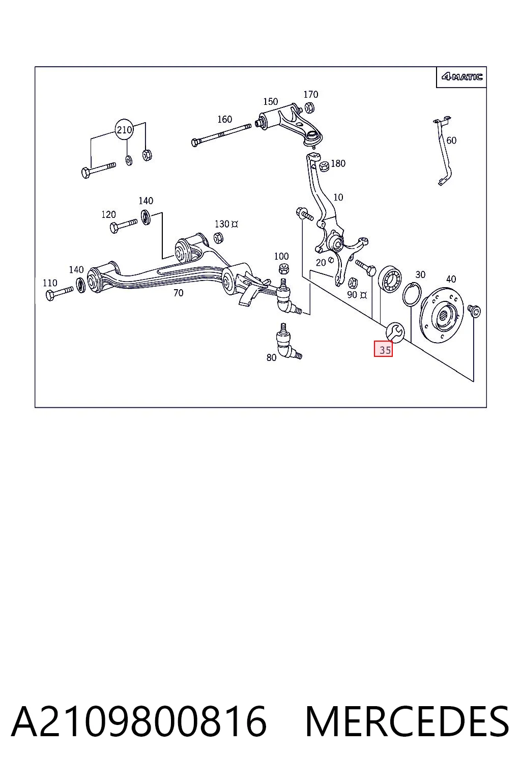 A2109800816 Mercedes