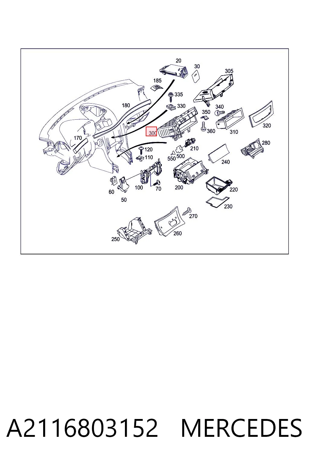 Przycisk włączania światła awaryjnego Mercedes E sedana (W211) (2002 - 2008) cena, od 49,61 USD
