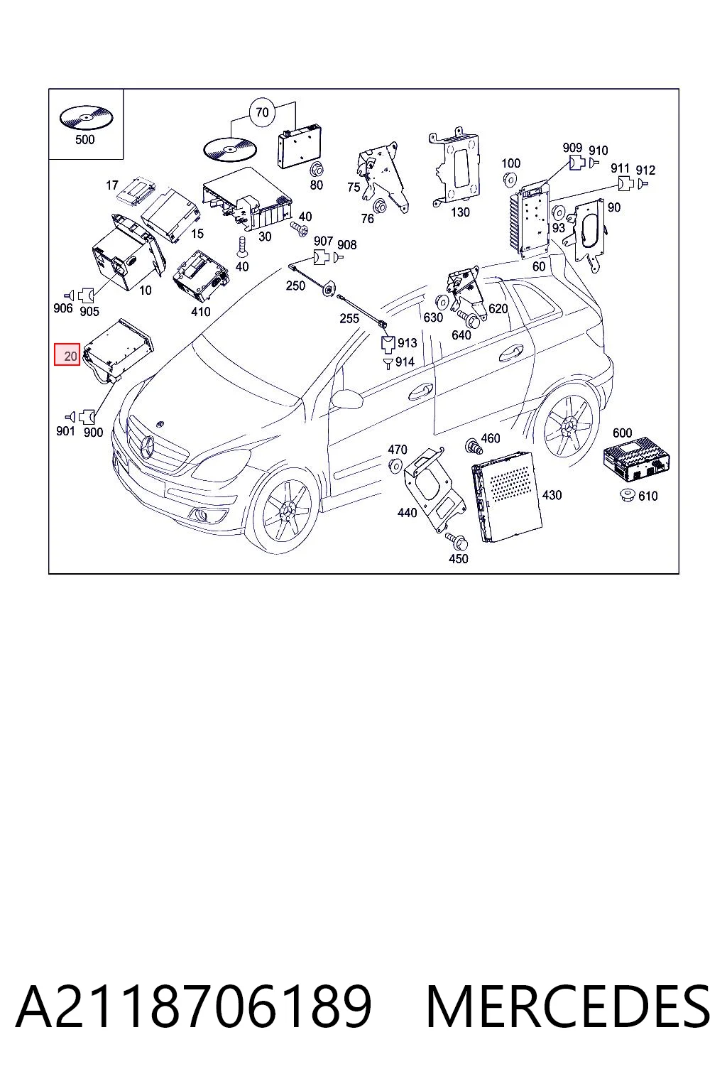 Radioodtwarzacz (radio AM/FM) Mercedes Sprinter II 3,5-t awangarda (906) (2006 - 2020) cena, od 85,13 USD