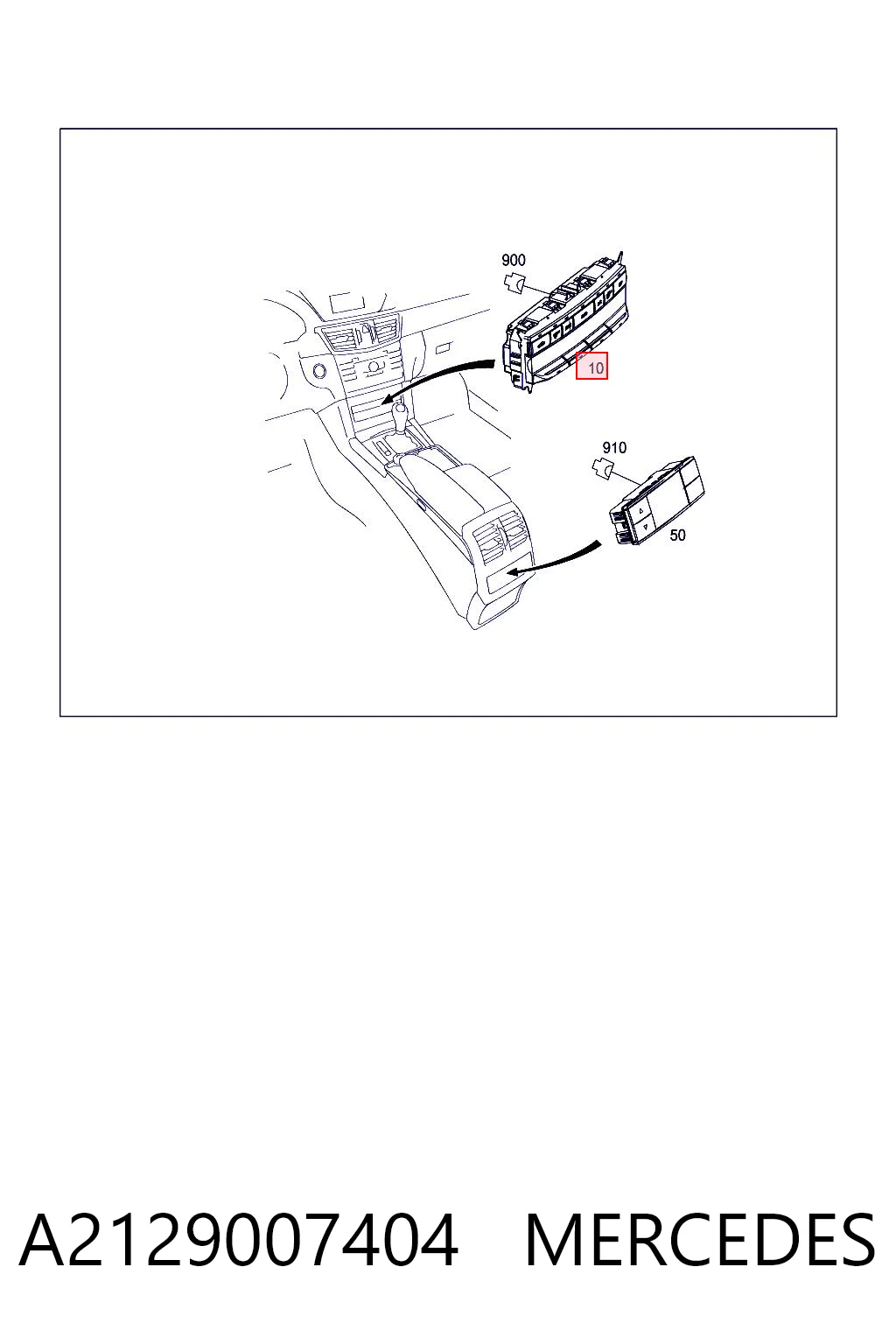 Sterownik trybów ogrzewania/klimatyzacji Mercedes E sedana (W212) (2009 - 2016) cena, od 96,06 USD