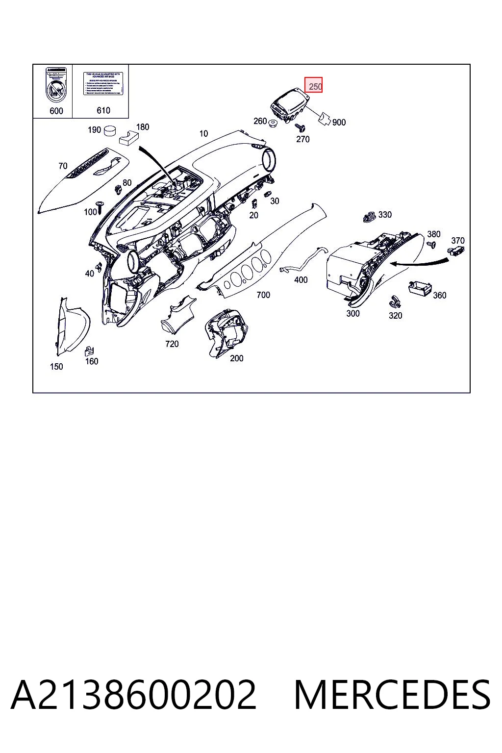 A2138600202 Mercedes