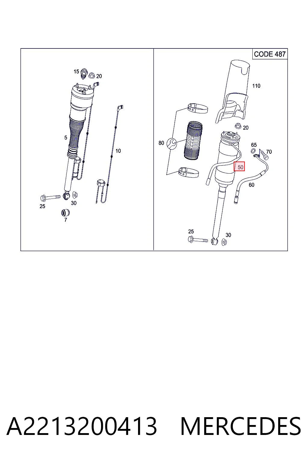 A2213200413 Mercedes