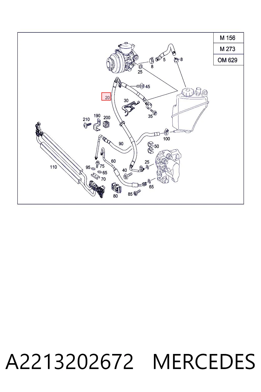A2213202672 Mercedes