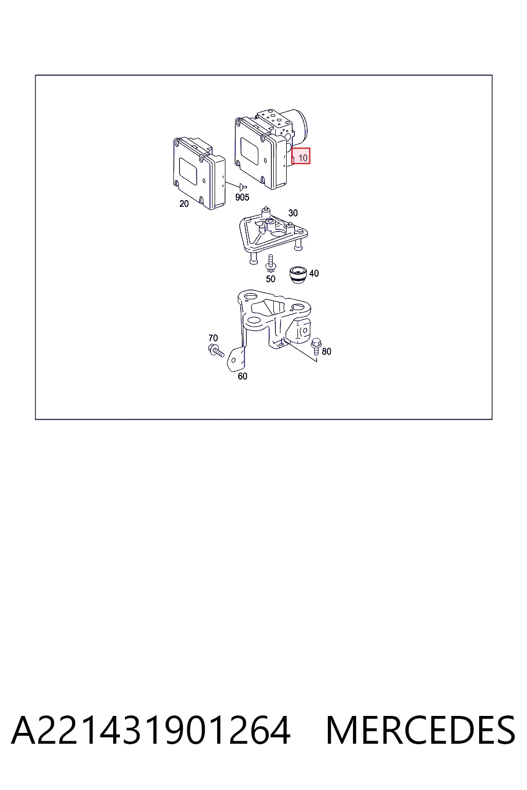 Sterownik ABS  hydrauliczny Mercedes S coupe (C216) (2006 - 2013) cena, od 568,70 USD