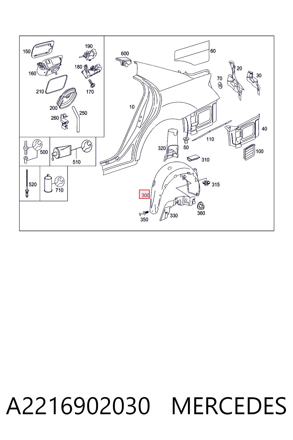 A2216902030 Mercedes