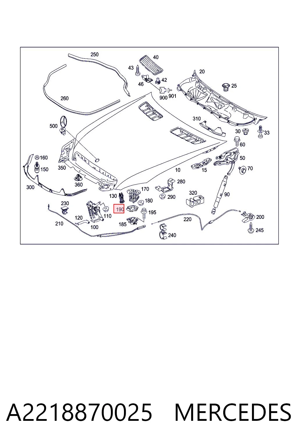 A2218870025 Mercedes