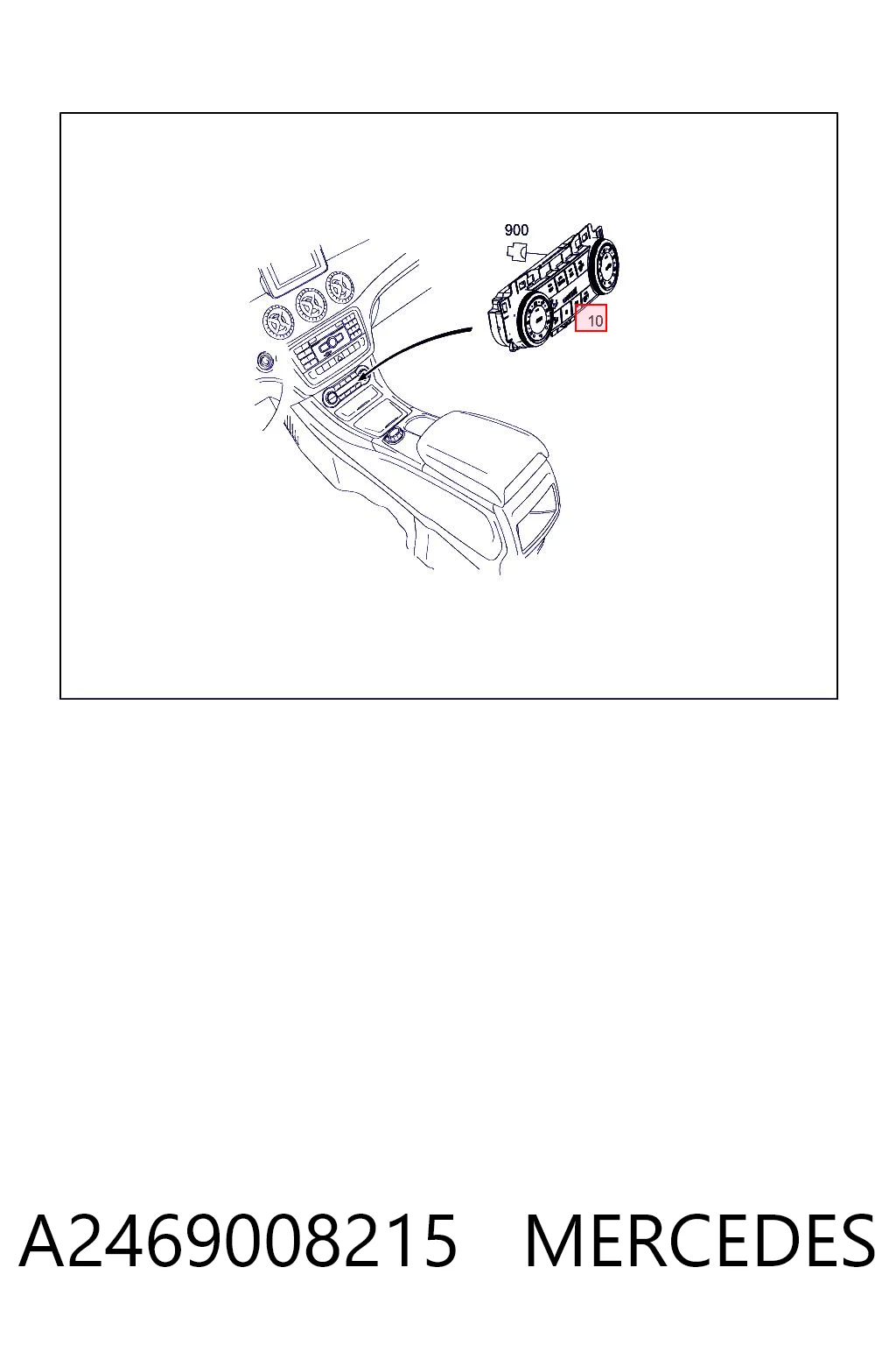 Sterownik trybów ogrzewania/klimatyzacji Mercedes CLA kombi (X117) (2015 - 2019) cena, od 126,94 USD